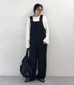 チャオパニックティピー 肩ドロストギャザーポンチ サロペット