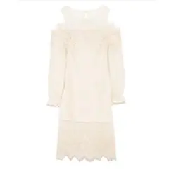 リリーブラウン　レイヤードニットワンピース