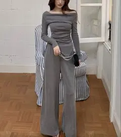 限定SALE‼️美品 Y6Y オフショルダー セットアップ