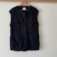 LOWRYS FARM ミリタリーベスト　黒