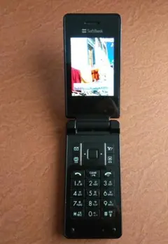 SoftBankソフトバンク 821SC 携帯電話ガラケー 動作確認済 黒