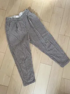 【earth music&ecology】チェック柄カジュアルパンツ