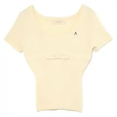 andmary Lacey mary logo tops/ivory - メルカリ