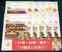 アシェット　樹脂粘土でつくる　ミニチュアフード　関口真優　21〜30　冊子10冊