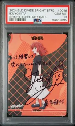 羽川翼 BT ブライト テリトリー サイン入り ビルディバイド PSA10