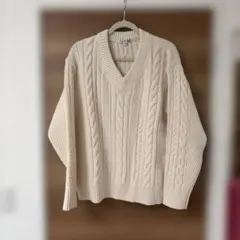 【超美品】JW ANDERSON × UNIQLO ケーブルVネックセーター