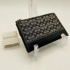 COACH コインケース シグネチャー ブラック