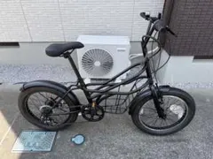 Rainbow Park サーフキャリア付き折りたたみ自転車 マットブラック