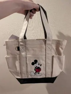 Disney Mickey Mouse キャンバストートバッグ タグ付き 未使用