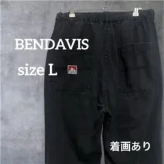 人気 BEN DAVIS ワイドパンツ イージー ワークパンツ ブラック 黒
