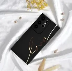 韓国風✧‧˚携帯ケース／iPhone11✧‧˚黒loveプリントデザイン