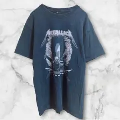メタリカ ロックTシャツ クルーネック 半袖 プリント M相当 黒 ライブのサムネイル