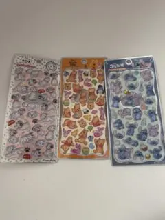 【正規品】ディズニー プチドロップステッカー スティッチ　プーさん　101匹