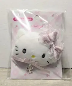 ハローキティぬいぐるみ リボン付きブローチ