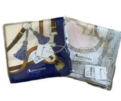 【新品未使用】 Aquascutum アクアスキュータム　ハンカチ2枚セット