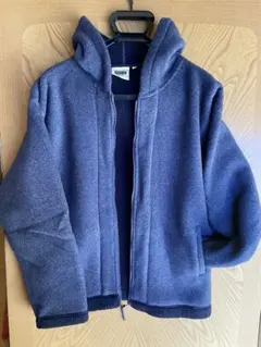 HILL CROP フリースジャケット L ネイビー