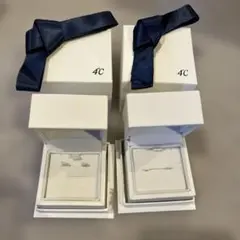 【美品】4℃ 指輪ケース 外箱 2個セット リングジュエリーボックスのサムネイル