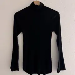 ユニクロ マメクロゴウチ 3Dリブハイネックセーター ブラック