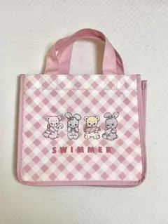 SWIMMER チェック柄ミニトートバッグ