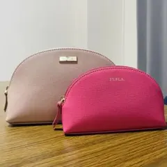 【モカ様専用】FURLA ラウンド型ポーチ 2色セット