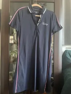 TOMMY HILFIGER トミー半袖　ポロシャツワンピースMサイズネイビー