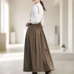 【新品タグ付】BEAUTY&YOUTH ギャザーキャミワンピース オリーブ S