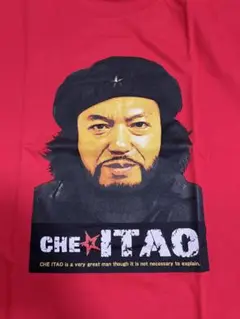 吉本興業　CHE ITAO Tシャツ L 板尾 レッド　よしもと　イタオ　ゲバラ