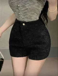 sheinショートパンツ黒