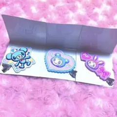 ナルミヤキャラクターズ ラバーヘアクリップ 3点セット メゾピアノ ポンポネット