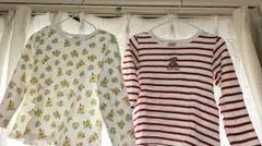 petit main 長袖カットソー 2枚組