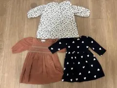 美品　petit main 等ワンピース3点セット