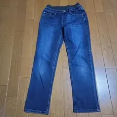 「美品」しまむら ストレッチ デニムパンツ 150 ウエストゴム