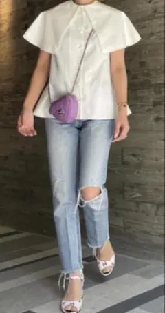 新品未使用　シーニュ cygne スカラップケープSophie++ cygne sophie スカラップケープ
