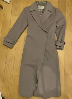 JUSGLITTY ブラウン　ロングコート サイズ1 ウエストリボン付き