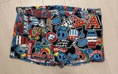 muta MARINE ハーフパンツ 水陸 総柄 アメコミ柄 ブラックメンズ 4
