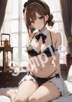 JK グラビア アニメファンアート A4 ポスター イラスト ★00334318