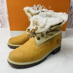 【良品】timberland ティンバーランド ボア ラメ ブーツ 6(24)