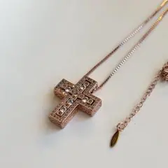 【新品】※残り僅か クロスネックレス 十字架 ベリンダ系 ピンクゴールド　メンズ