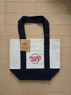 【新品タグ付】TRADER JOE'S ミニキャンバストートバッグ 紺