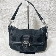 COACH ソーホー シグネチャー ホーボー ワンショルダーバッグ F07077