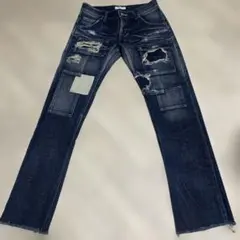 Dr.Collectors USA製 パッチワーク ダメージ加工デニム w28 - メルカリ