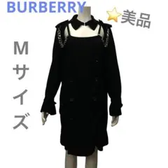 【BURBERRY・美品】バーバリー ミニワンピ 黒 38 M 美品 BURBERRY・美品】バーバリー ミニワンピ 黒 38 M 美品 2025年