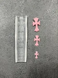 シリコンモールド クロス型 クロムパーツ クロムモールド