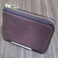 【試作特価】手縫い × 姫路レザー｜コンパクト L字 財布（両マチ仕様）ブラウン