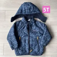 パタゴニア　Patagonia リバーシブルボアジャケット　幾何学模様　青