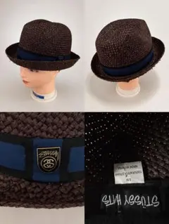 stussy バケットハット クラッシャーハット クロシェハット - メルカリ