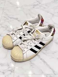 adidas スーパースター AC8576 24cm マルチカラー刺繍