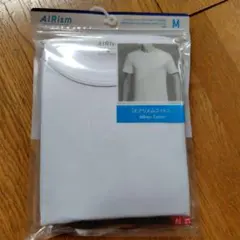 新品未使用　エアリズムコットン　クルーネックT(半袖)　M(MEN) 　ホワイト
