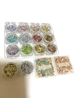 ネイルパーツセット【ラメ　ホログラム　フレーク】