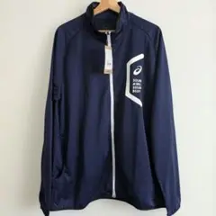 新品 タグ付き アシックス 大きめサイズ 3XLトレーニングウエア HEX 紺